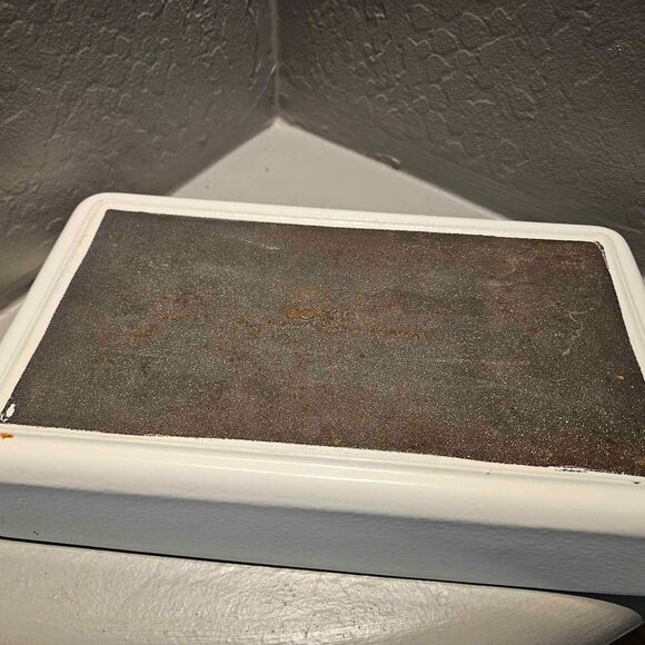 White Copco Denmark Enamel and Cast Iron Lasagna Pan 9x14 - Picture 7 of 7